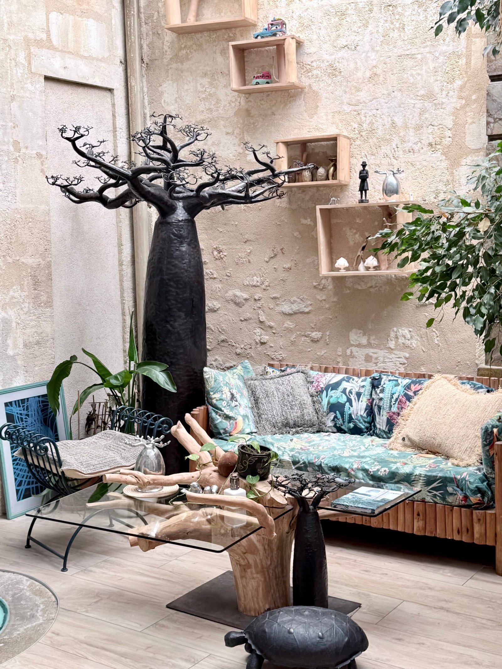 Coin salon sous patio